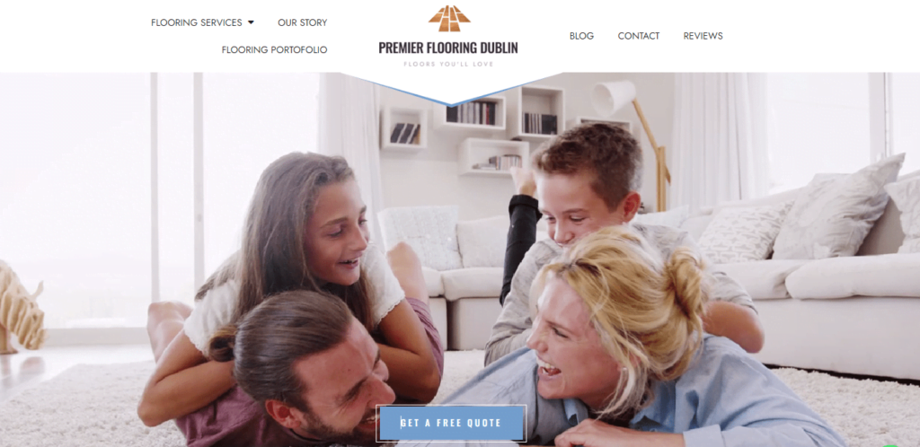 Premier Flooring Dublin website by thenet.ie