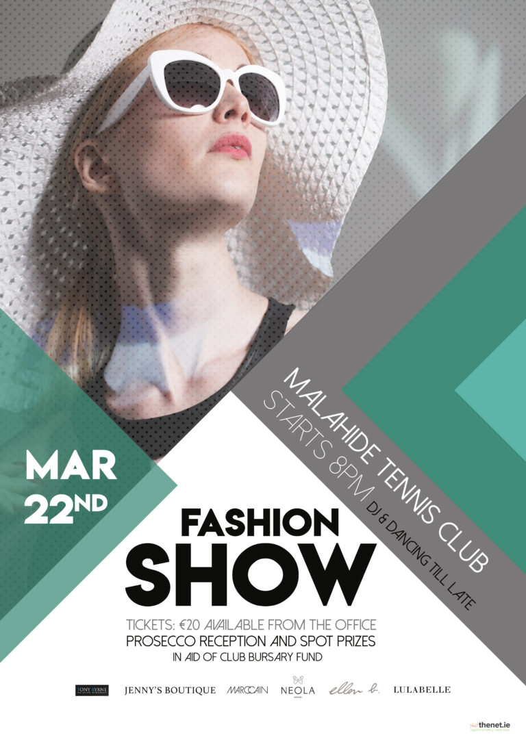 Fashion Show poster designed by thenet.ie