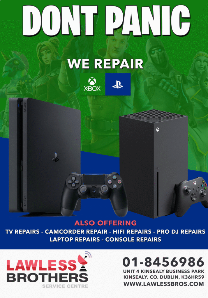 Lawless Brothers repair poster designed by thenet.ie