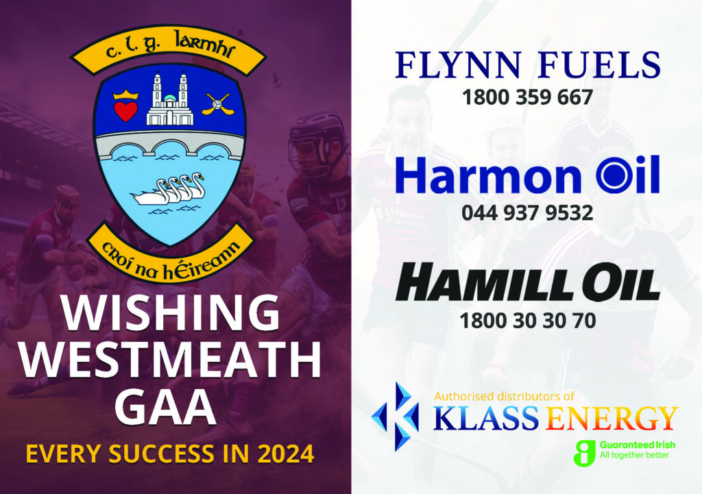Westmeath GAA 2023 design by thenet.ie