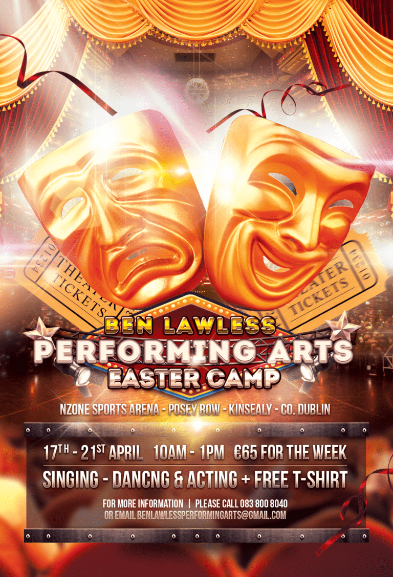 Easter Drama Camp poster designed by thenet.ie