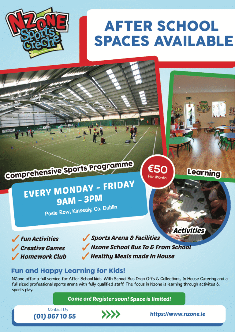 Nzone Childcare flyer designed by thenet.ie