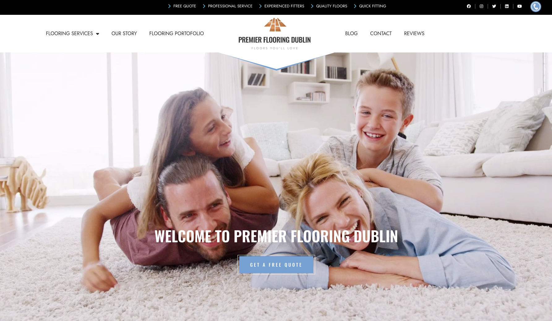 Premier Flooring Dublin website