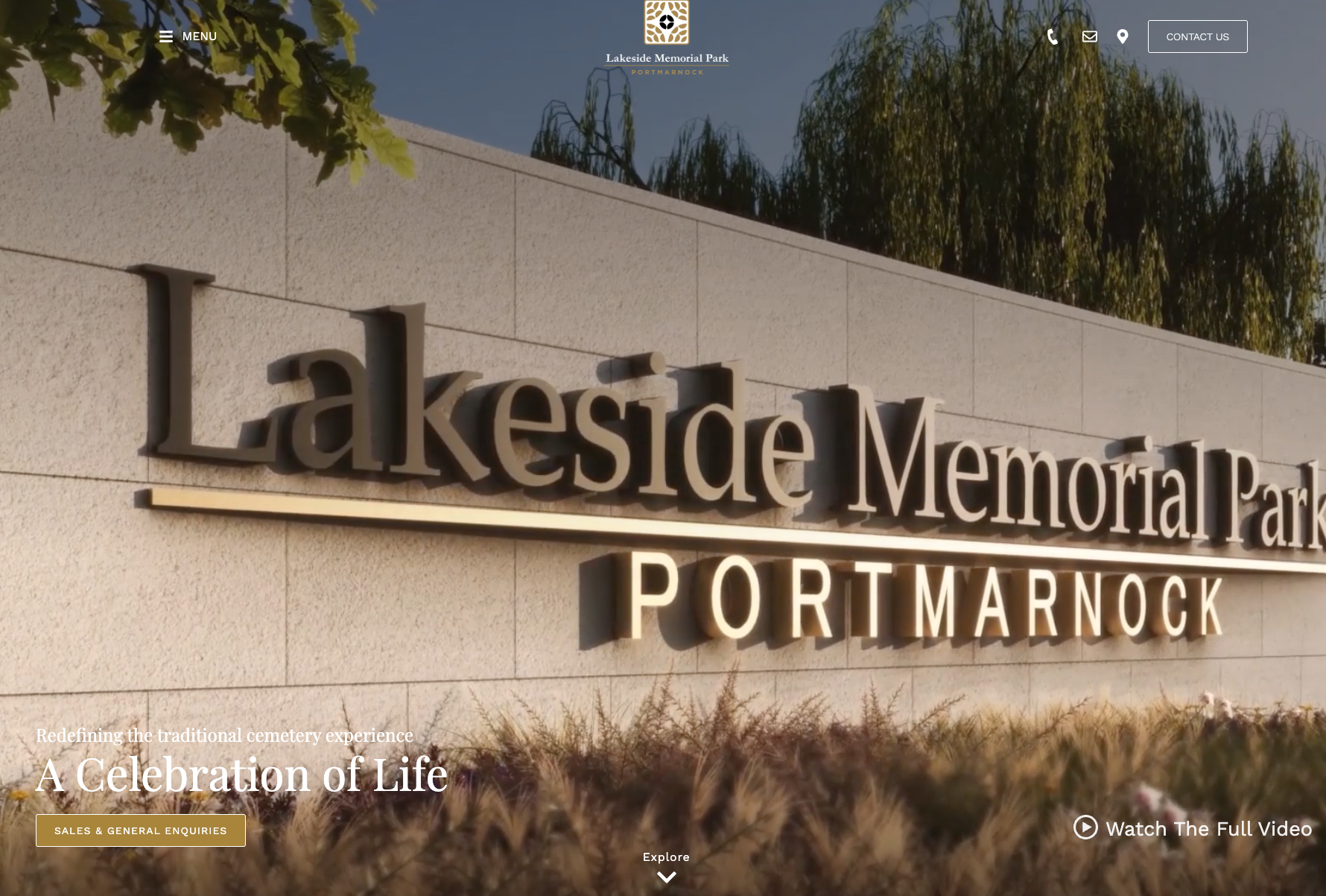 Lakeside Memorial Park website